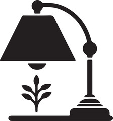 Table Lamp Silhouette Illustration 