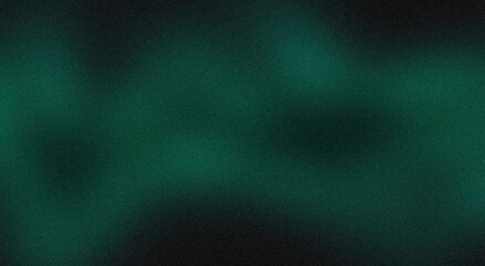 Vibrant dark green black color grainy backdrop design. Abstract glowing colors wave shaped noisy texture, flowing colors gradient on black, website header design, cover, banner