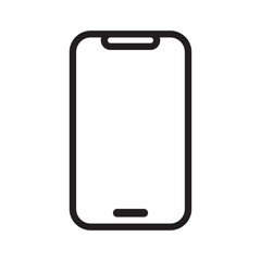Smart phone. Phone icon. Mobile phone icon.  Line phone. Phone sign.