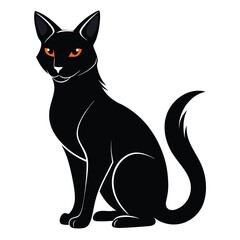 cat-a-silhouette-vector-with-white-background