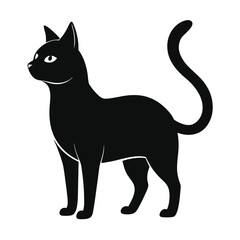 cat-a-silhouette-vector-with-white-background
