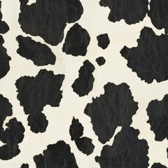 Classic Black and White Cow Print Pattern, Seamless Pattern