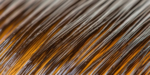 Obraz premium A close-up image showing head lice on hair, infested with lice.