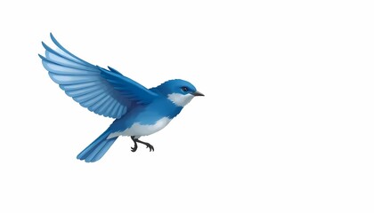 Fototapeta premium Bluebird in Flight
