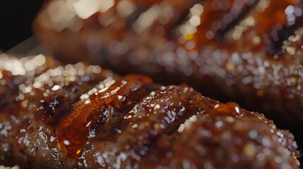A close up of a fast food vegan breakfast sausage