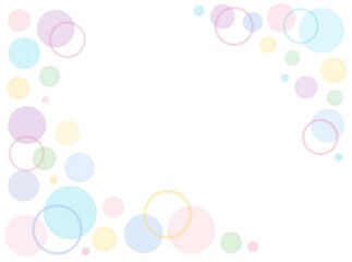 水彩ドット パステル