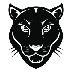 panther-head-a-silhouette-vector-with-white-background