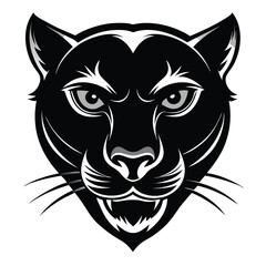 panther-head-a-silhouette-vector-with-white-background