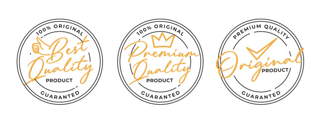 Product label premium high quality