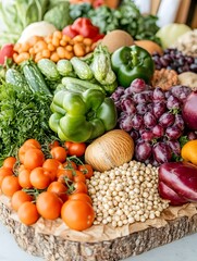 Vibrant Farmers Market with Colorful Stalls