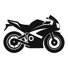 Fototapeta premium racing-motorbike-a-silhouette-vector-with-white-background