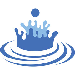 Obraz premium Water Splash Illustration