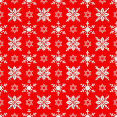 Christmas seamless pattern of elements with background Christmas tree,gifts,garlands star,snow flakes,elements vector hand drawing.Design for card ,poster,printing,cover book,greeting card.