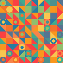 Colorful Geometric Background Vector