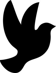 Hand drawn bird line art style illustration