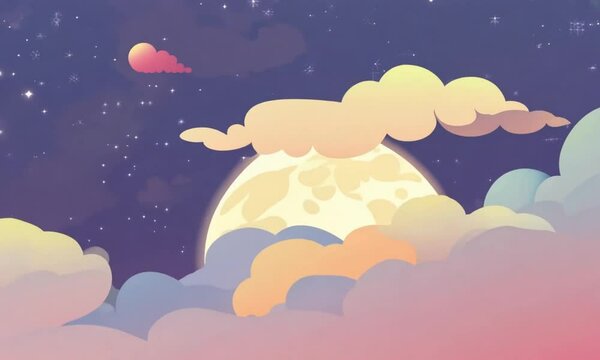 moon and stars