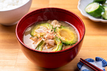 ゴーヤの味噌汁