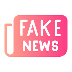 fake news Gradient icon