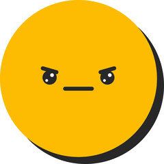 Round Abstract Comic Faces