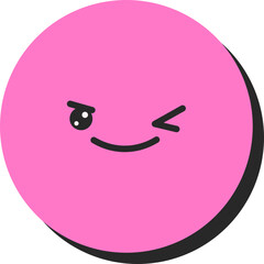 Round Abstract Comic Faces