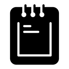 notepad Solid icon