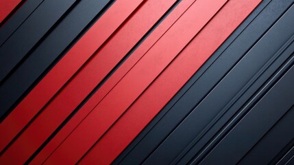 Obraz premium Red and Black Striped Wall Close Up