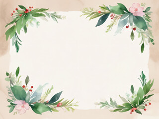 Fototapeta premium Beautiful wedding invite featuring delicate flowers.