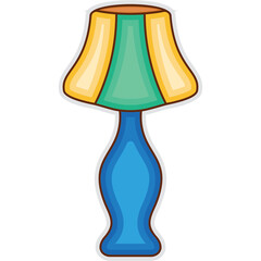 Vintage Lamp Sticker