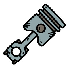 Piston Doodle Illustration