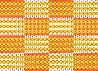 Fototapeta premium Pixelated Sunset Mosaic : Seamless pixel art pattern with interwoven geometric shapes. Design evokes a playful retro vibe, perfect for backgrounds, textiles, digital art, and wallpaper projects.