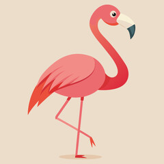 illustration of a flamingo