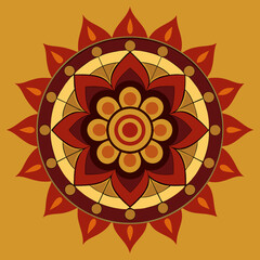 Flower Mandala, Pattern Circle Creative Luxury Ornamental Mandala design 