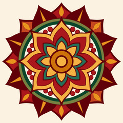 Flower Mandala, Pattern Circle Creative Luxury Ornamental Mandala design 