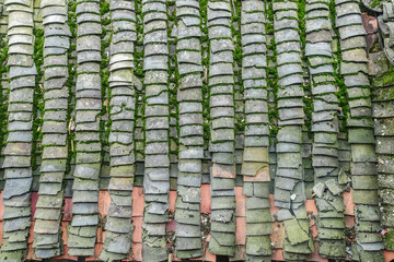 a lot of tiles on a stall