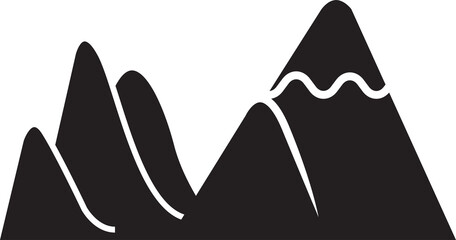 Mountain Range Silhouette Illustration