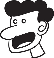 Male Face Avatar Illustration