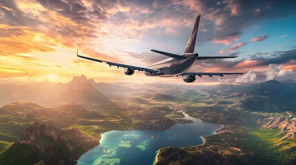 Naklejka premium flying and traveling. 
