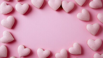 Pink Heart Shaped Cookies