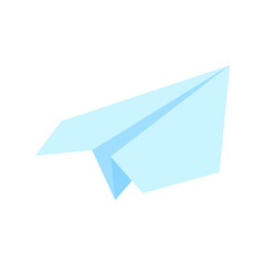 Simple colorful paper airplane vector icon illustration ,colorful paper plane icon illustration in flat style