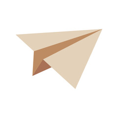 Simple colorful paper airplane vector icon illustration ,colorful paper plane icon illustration in flat style