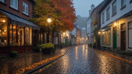 Fototapeta premium old town street