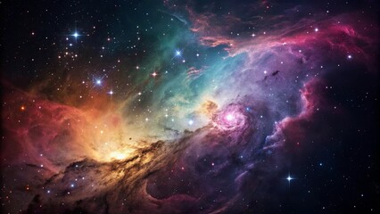 Celestial Canvas of Cosmic Dust and Starlight, a Tapestry of Nebulae in the Infinite Expanse