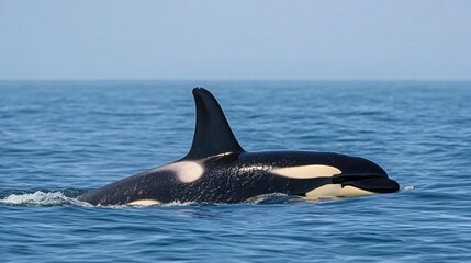 Fototapeta premium Killer Whale (Orca) Swimming in the Ocean