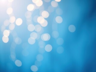 Fototapeta premium Jewish star symbol glowing on a serene blue bokeh background, elegant, spirituality