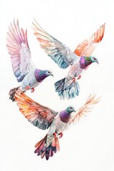 Obraz premium Birds in flight