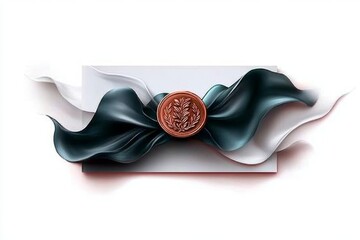 Watercolor illustration of a debenture with soft, blended colors and a formal seal, capturing the trusted and traditional essence of this financial instrument, symbolizing warmth and security