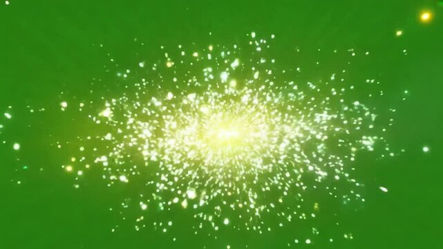 Glitter sparkle animated green screen