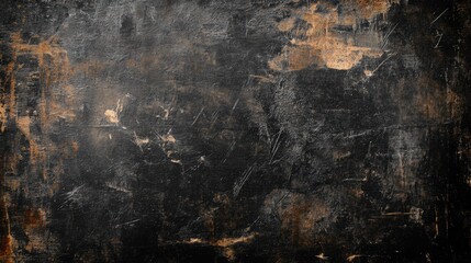 Obraz premium Dark grunge texture with scratches and dust overlay