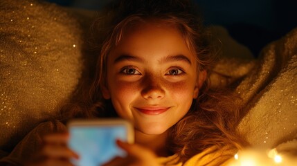 Happy Young Couple Taking a Selfie on Stars at Home - Red Haired Woman Embracing Her Boyfriend for a Perfect Self Portrait