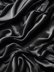 Fototapeta premium Black silk